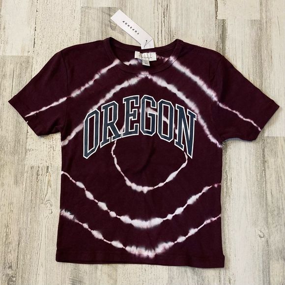 TopShop Purple Crop tee shirt Small NWT - Picture 3 of 7